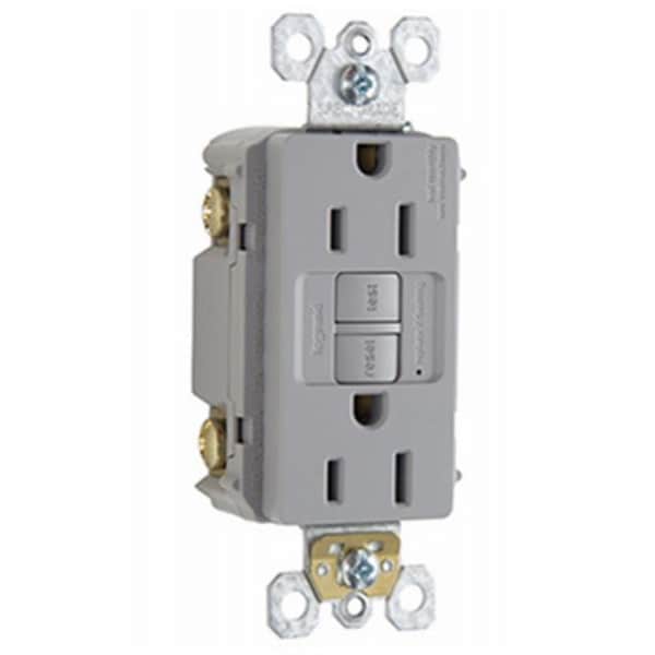 Nextgen 1597GRYCC10 GFCI Receptacle; 15A; Gray NE136287 - main